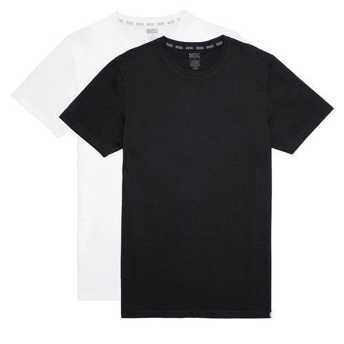 Pack of 2 plain t shirts in cotton with crew neck Diesel La Redoute