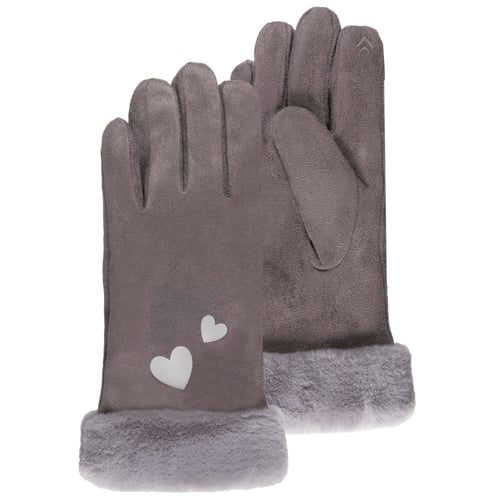 Gants Enfants Isotoner Tactiles - Doublure Imitation Fourrure, Chauds, Poignet Maille, Compatibles écrans Tactiles - 3