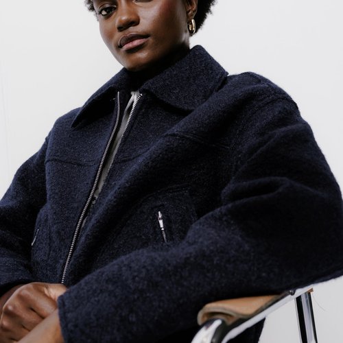 Blouson court zippe Promod La Redoute