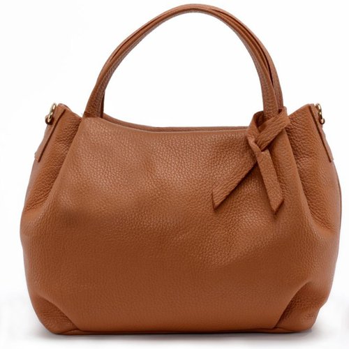 Sac a main en cuir graine italien bubble Oh My Bag La Redoute