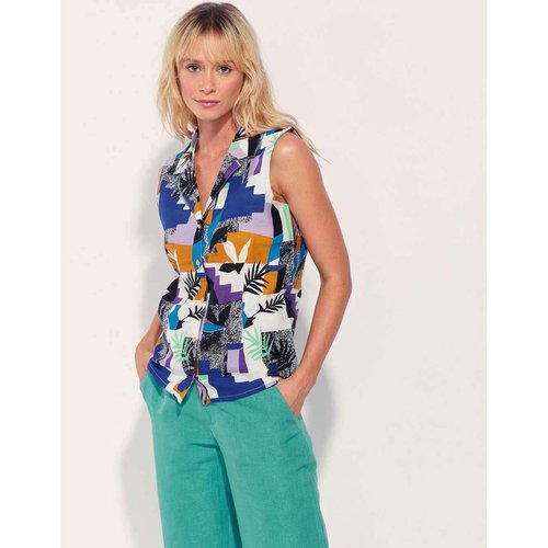 Chemisier sans manche coton shop