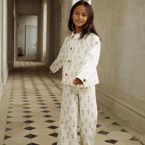 Veste imprimee en twill ecru Monoprix Teens La Redoute