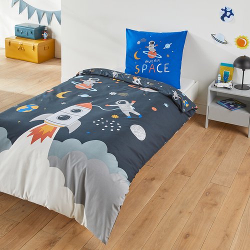 Fusee space 100 cotton bed set printed So home La Redoute