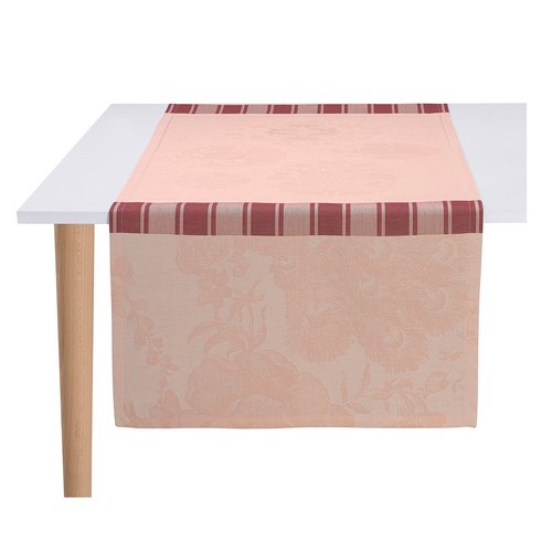 Chemin de table Armoiries Céruléen - Le Jacquard Français