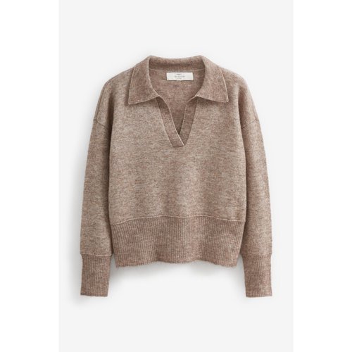 Pull haut de gamme marron Next La Redoute