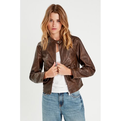 Blouson cuir cache cache hotsell