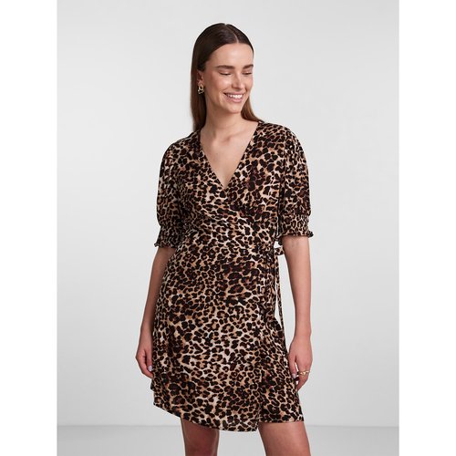 Robe motif leopard hot sale
