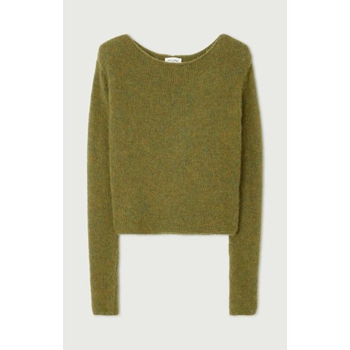 Pull manches longues col bateau east kaki chine American Vintage La Redoute