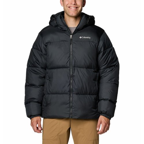 Short padded puffer winter jacket, black, Columbia | La Redoute