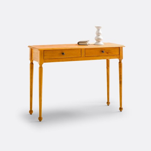 Tavolo Consolle Brutalista, Credenza Minimalista In Legno Vecchio Console Stretta Elefante