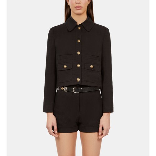 Veste en tweed black The Kooples La Redoute