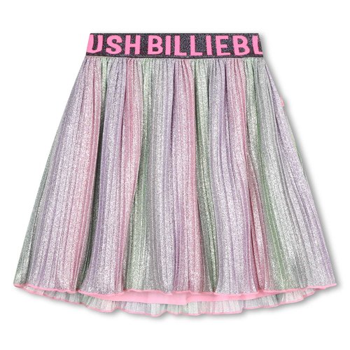 Jupe plissee metallisee multico Billieblush La Redoute
