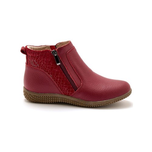 Boots cuir double zip Pediconfort La Redoute