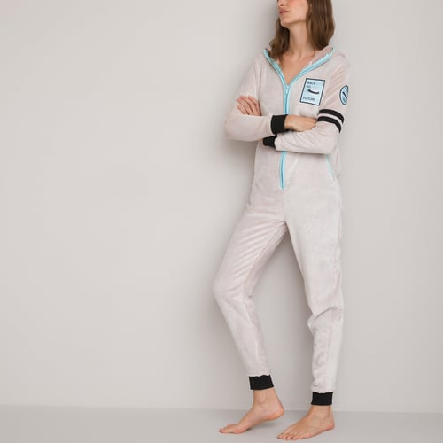 Tuta Invernale Intera WAZHAKU Da Donna – Pile Teddy Caldo E Morbido, Con Patta, Perfetta Come Pigiama O Lounge Wear