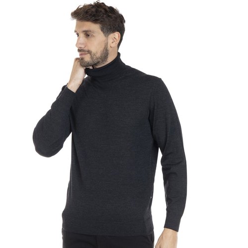 Pull col roule en laine lupo anthracite Gentleman Farmer La Redoute