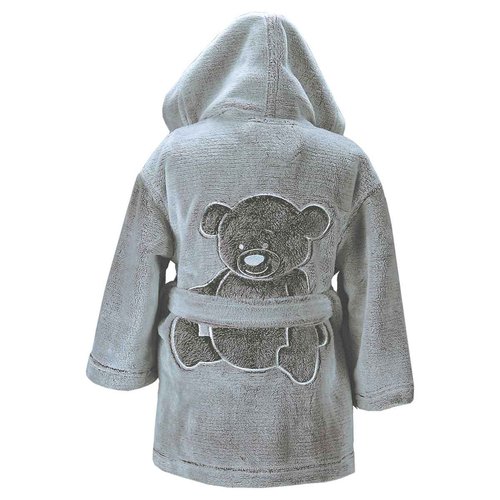 Peignoir polaire enfant doux chaud ours ares anthracite Sensei Maison La Redoute
