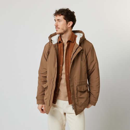 Parka polyester recycle vernon camel Faguo La Redoute