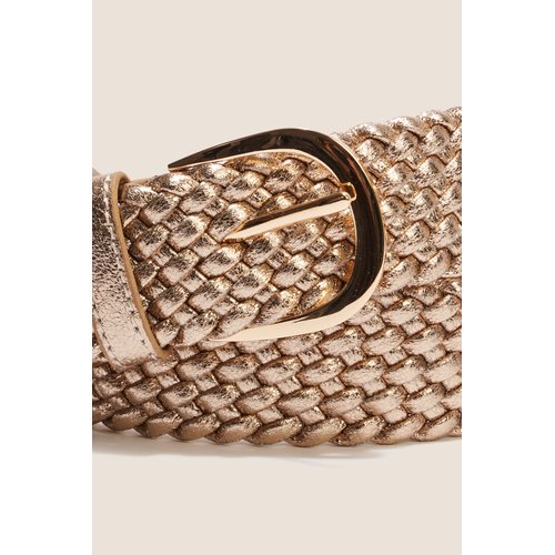 Ceinture tressee metalissee unie Breal La Redoute