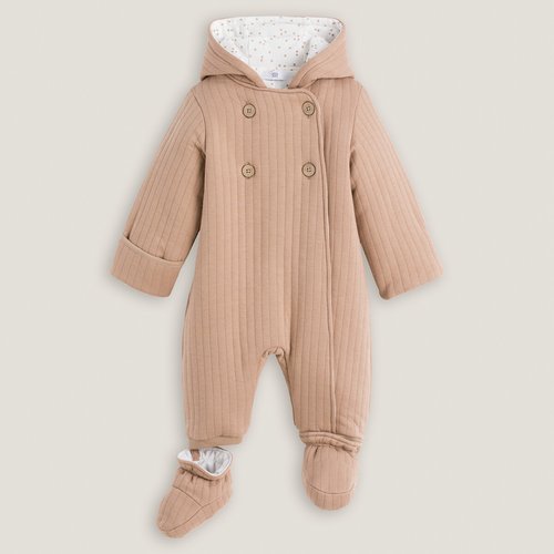 Combipilote capuche fixe mi saison La Redoute Collections beige fonce La Redoute