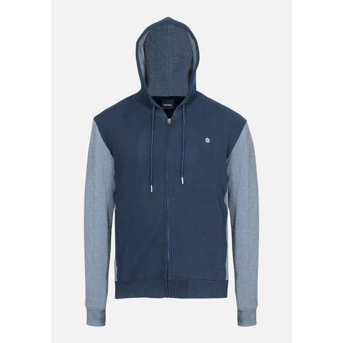 Sweat zippe a capuche bicolore Kaporal bleu La Redoute