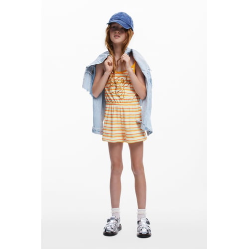 Combishort Desigual Taille 4 Ans - Occasion Très Bon état, Multicouleur, 100% Coton