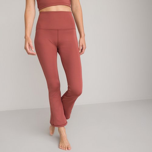 Pantalon de yoga de microfibra tierra de siena La Redoute Collections La Redoute
