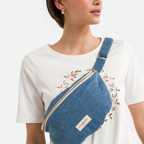 Sac banane zippe custine the waist bag bleu jean Rive Droite Paris La Redoute
