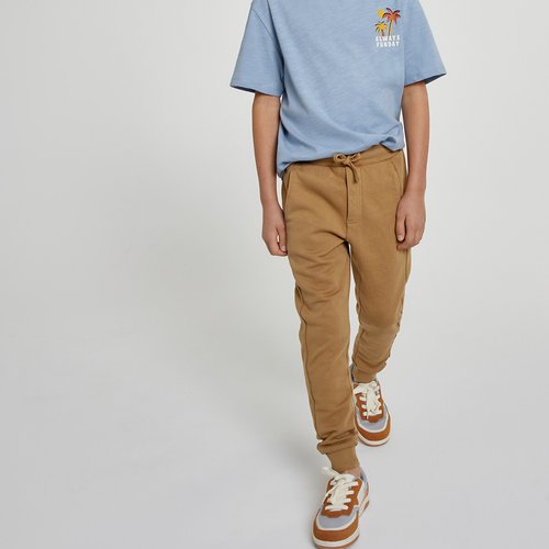 Pantalon de jogging en molleton camel La Redoute Collections La Redoute