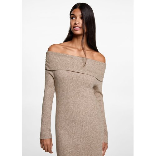 Robe midi epaules denudees Mango Teen La Redoute