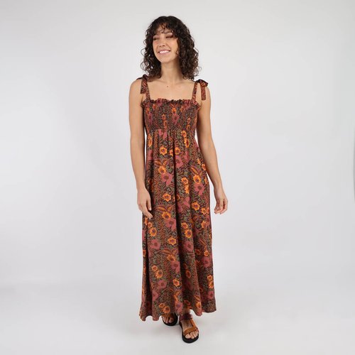 Robe longue a smocks dune Oxbow La Redoute