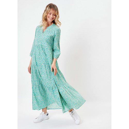 Robe longue voile de coton bio evasee cataleya La Fiancee La Redoute