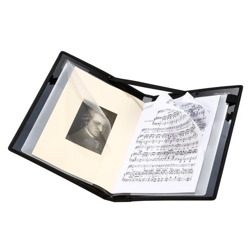 Classeur Partitions A4 - 6 Pochettes - Organisation Chorale, Musique, Photos - PVC Durable - 8