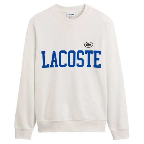 Cotton Logo Print Sweatshirt with Crew Neck