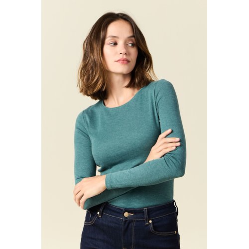 T shirt femme maille unie instinct Bonobo La Redoute