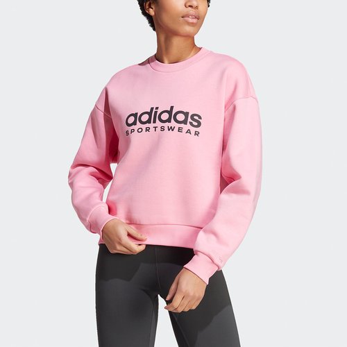Sweatshirt all season fleece graphic rose Adidas Sportswear La Redoute