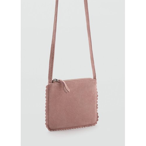 Sac cuir rose pale Mango Kids La Redoute