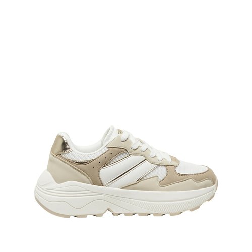 Lage sneakers sylvie wit beige Only Shoes La Redoute