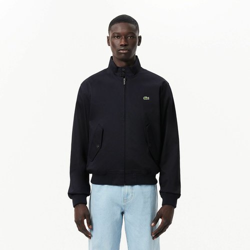 Harrington jacket in water repellent cotton twill navy Lacoste La Redoute