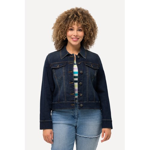 Veste en jean jean bleu fonce Ulla Popken La Redoute