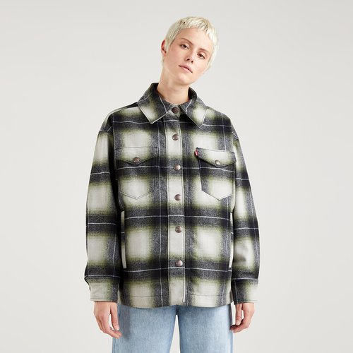 Checked short jacket black checks Levi s La Redoute