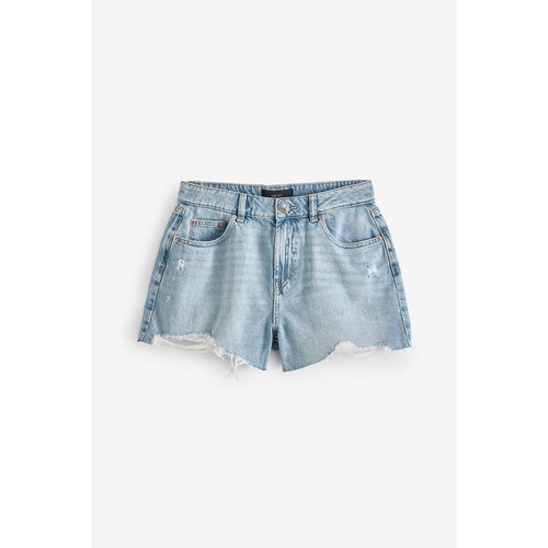 Short en jean dechire coupe sablier delave au javel Next La Redoute