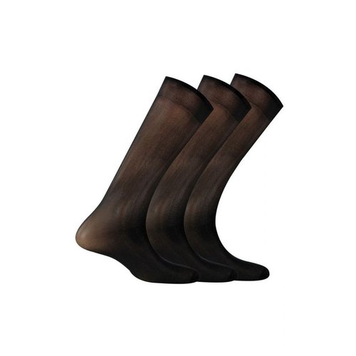 Lot de 3 paires de chaussettes polyamide noir Kindy La Redoute