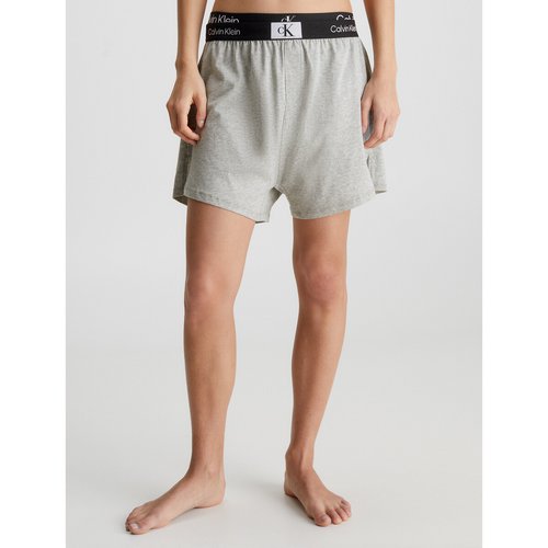 Pantalon corto de pijama de algodon gris Calvin Klein Underwear La Redoute