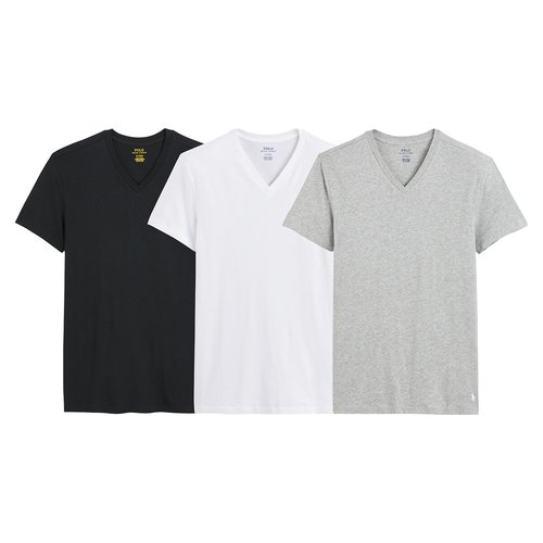 Polo v neck t shirt 3 pack sales