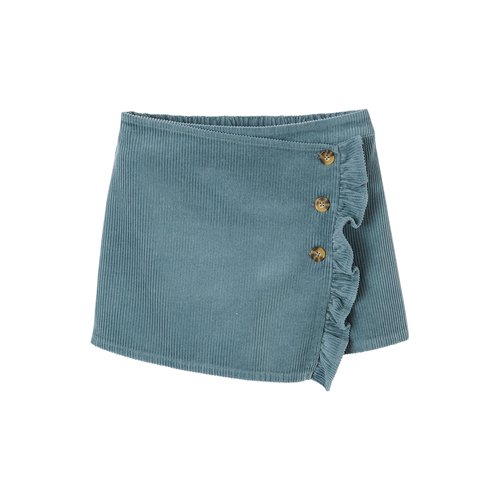 Jupe short en velours cotele effet portefeuille Vertbaudet La Redoute