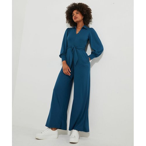 Jumpsuit met lange mouwen blauw Joe Browns La Redoute