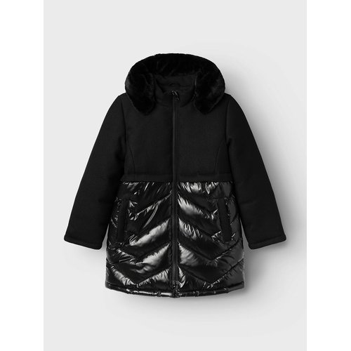 Doudoune longue a capuche Name It noir La Redoute