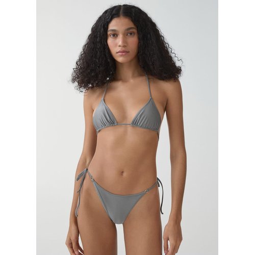 Culotte bikini metallisee gris Mango La Redoute
