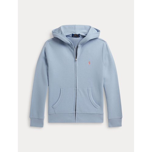 Fleece zip-up hoodie, blue, Polo Ralph Lauren | La Redoute