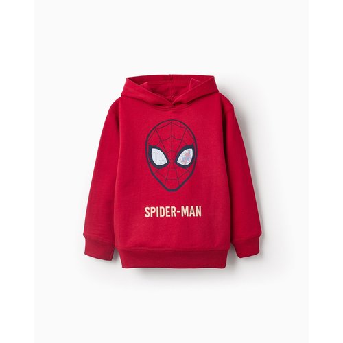 Sweat 100 coton matelasse theme spider man marvel spiderman rouge Zippy La Redoute